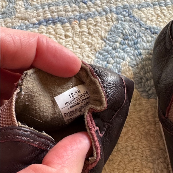 Robeez Liam Soft Sole Leather Baby Shoes 12-18 Months - Picture 2 of 8